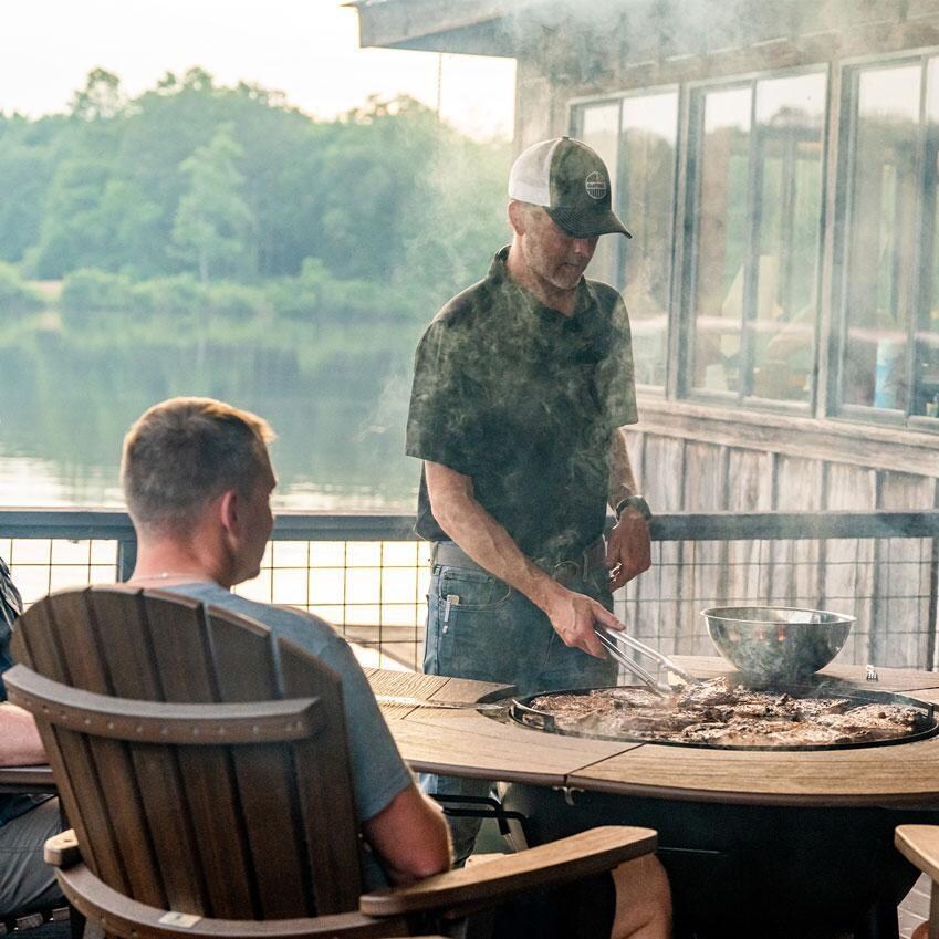 Gather Grills T1000-Standard-Black Tailgater 28-Inch Wood Fired Grill W/ Standard Package - Lifestyle 2 thumbnail