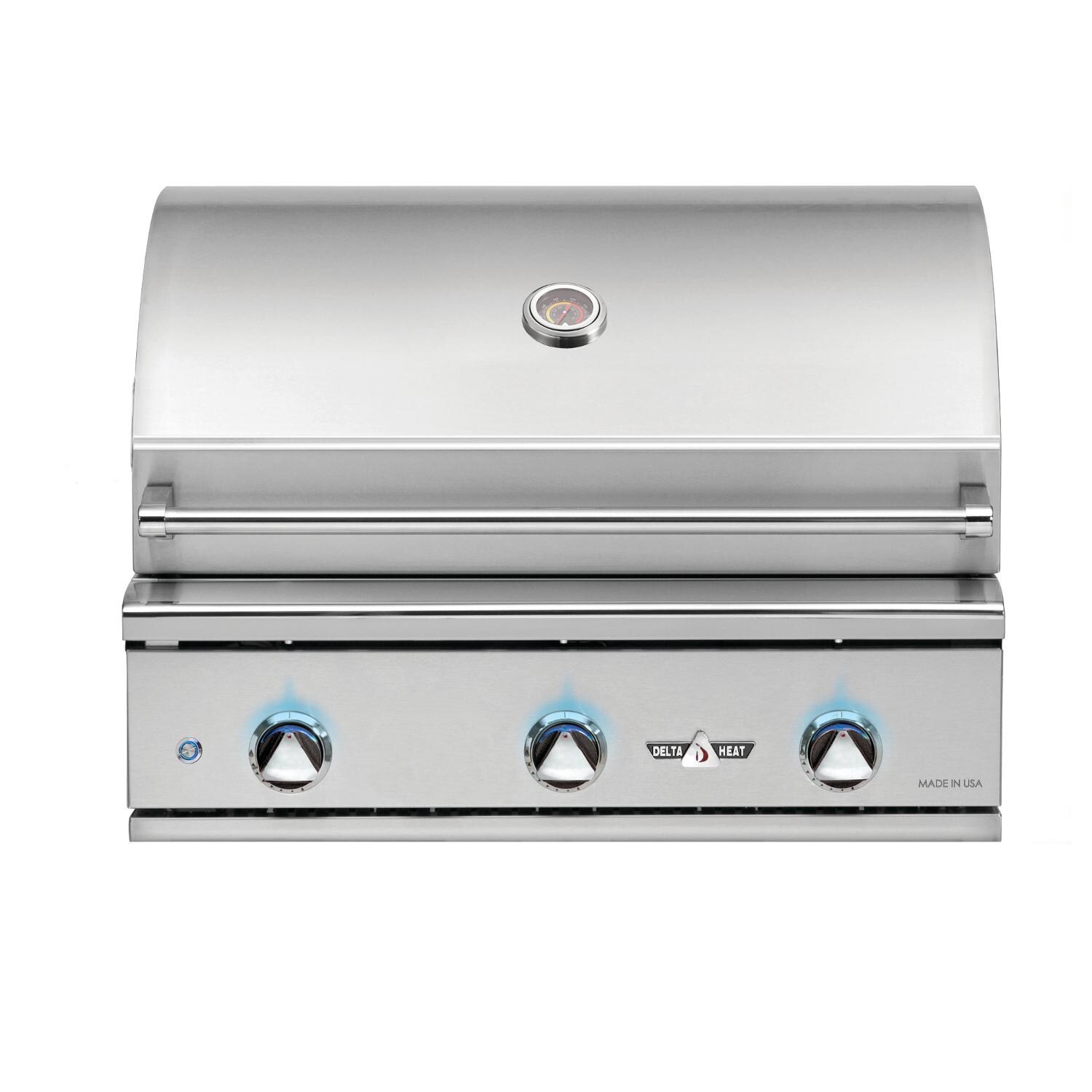 Delta Heat 32-Inch 3-Burner Built-In Natural Gas Grill - DHBQ32G-DN thumbnail