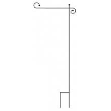 Evergreen Scrolled Garden Flag Stand image