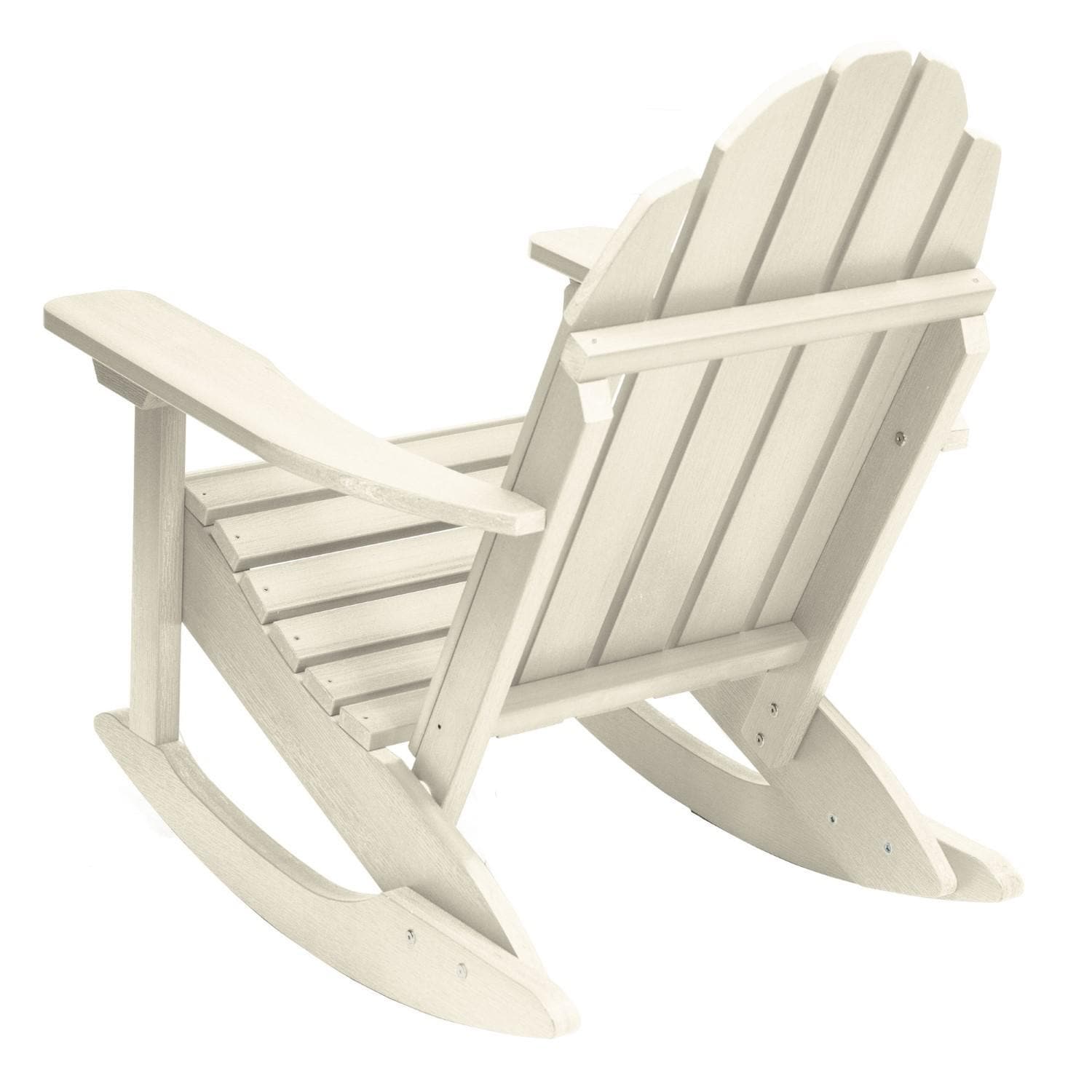 Lakeview The Charmville Adirondack Rocking Chair - Whitewash - Back thumbnail