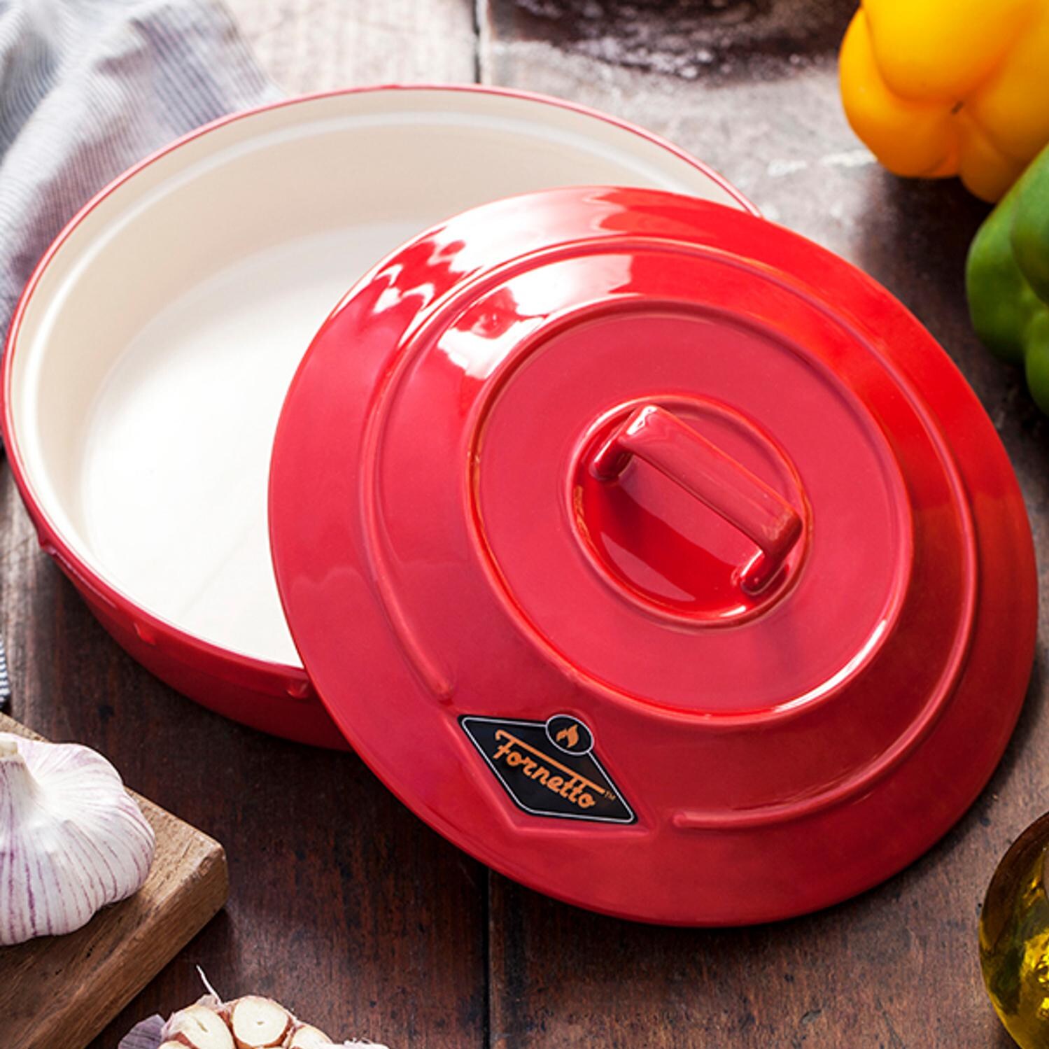 Fornetto Ceramic Garlic Roaster And Tortilla Warmer