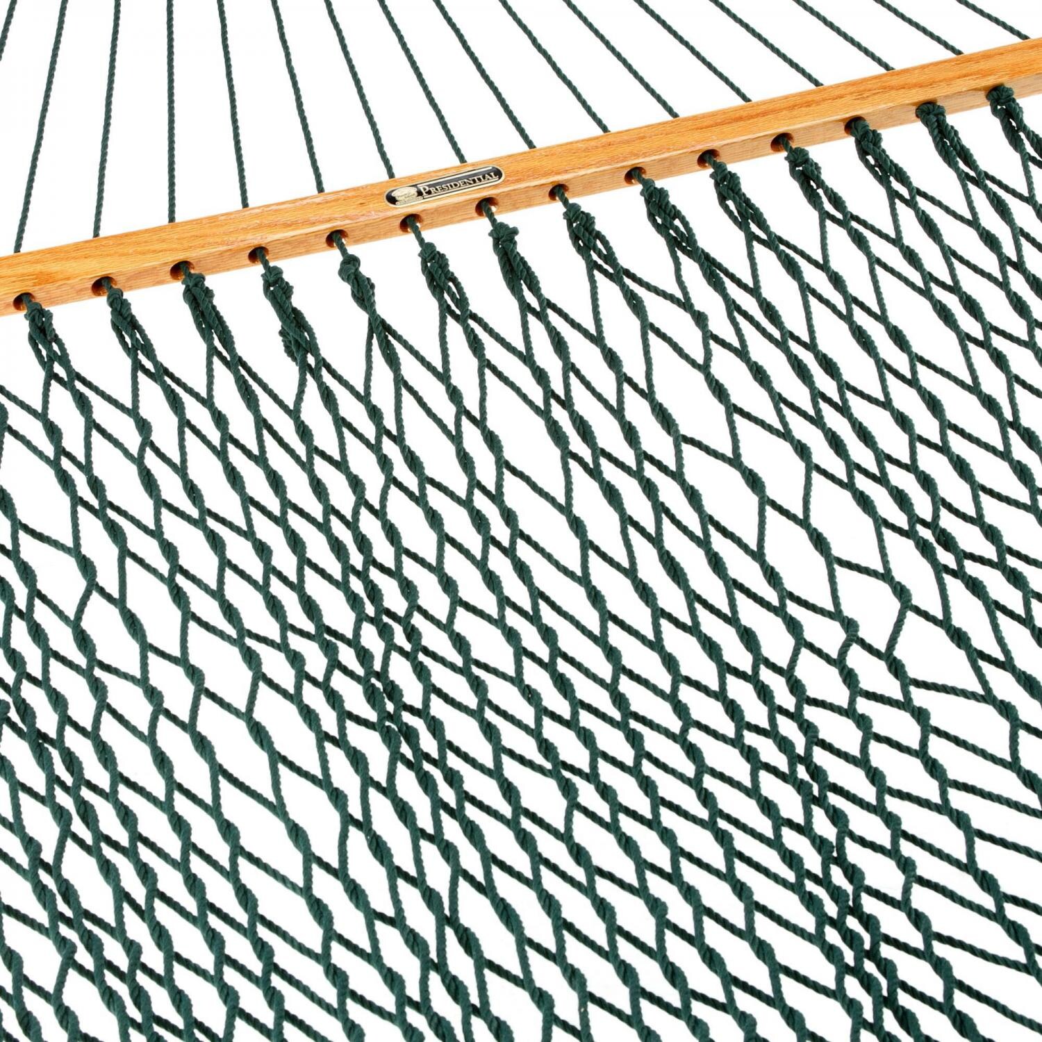Pawleys Island 15DCG Presidential Size Original DuraCord Rope Hammock - Green - Rope Detail thumbnail