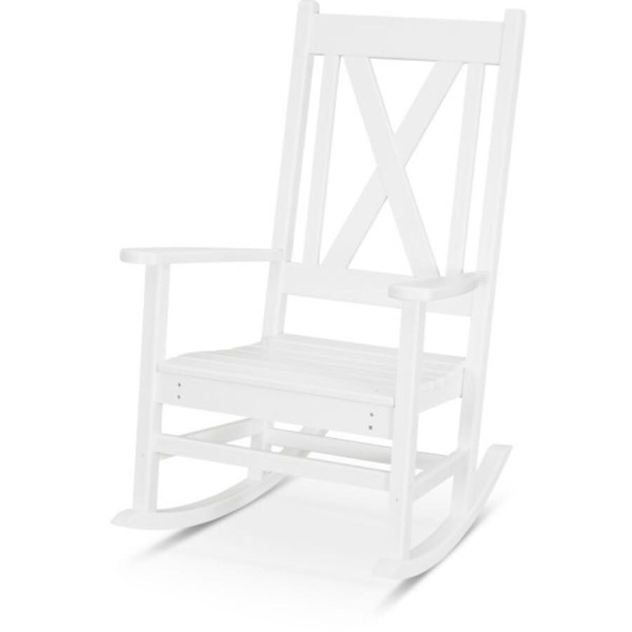 POLYWOOD Braxton Porch Rocking Chair in White thumbnail