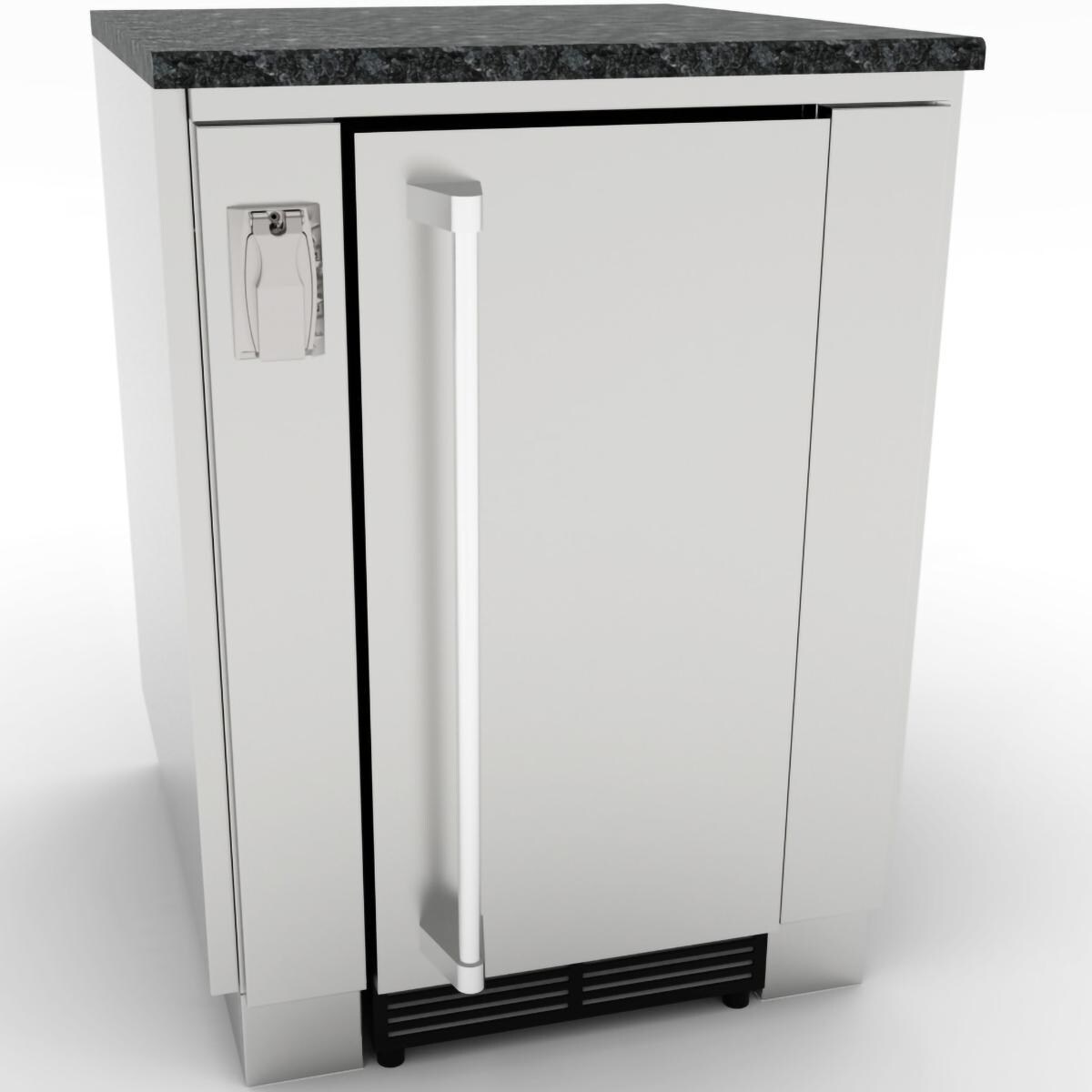 Sunstone SAC24APC 24-in Outdoor Kitchen Refrigerator Appliance Cabinet - Shown With Refrigerated (Not Included) - White Background thumbnail