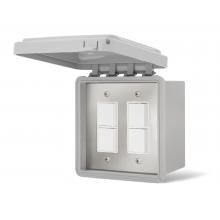 Infratech 240V Surface Mount Weatherproof Dual Stacked Duplex Switch - 14-4325 image