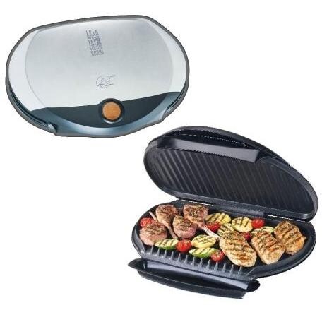 Foreman GR31SB Jumbo Stainless Steel Indoor Electric Grill BBQGuys