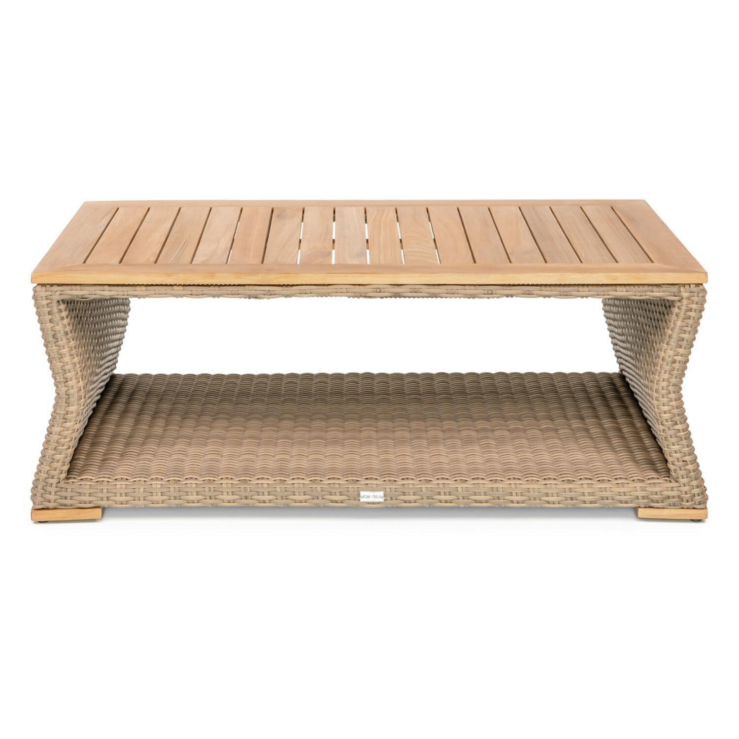 Teak + Table Havana Rectangular Coffee Table - Side View - White Background thumbnail