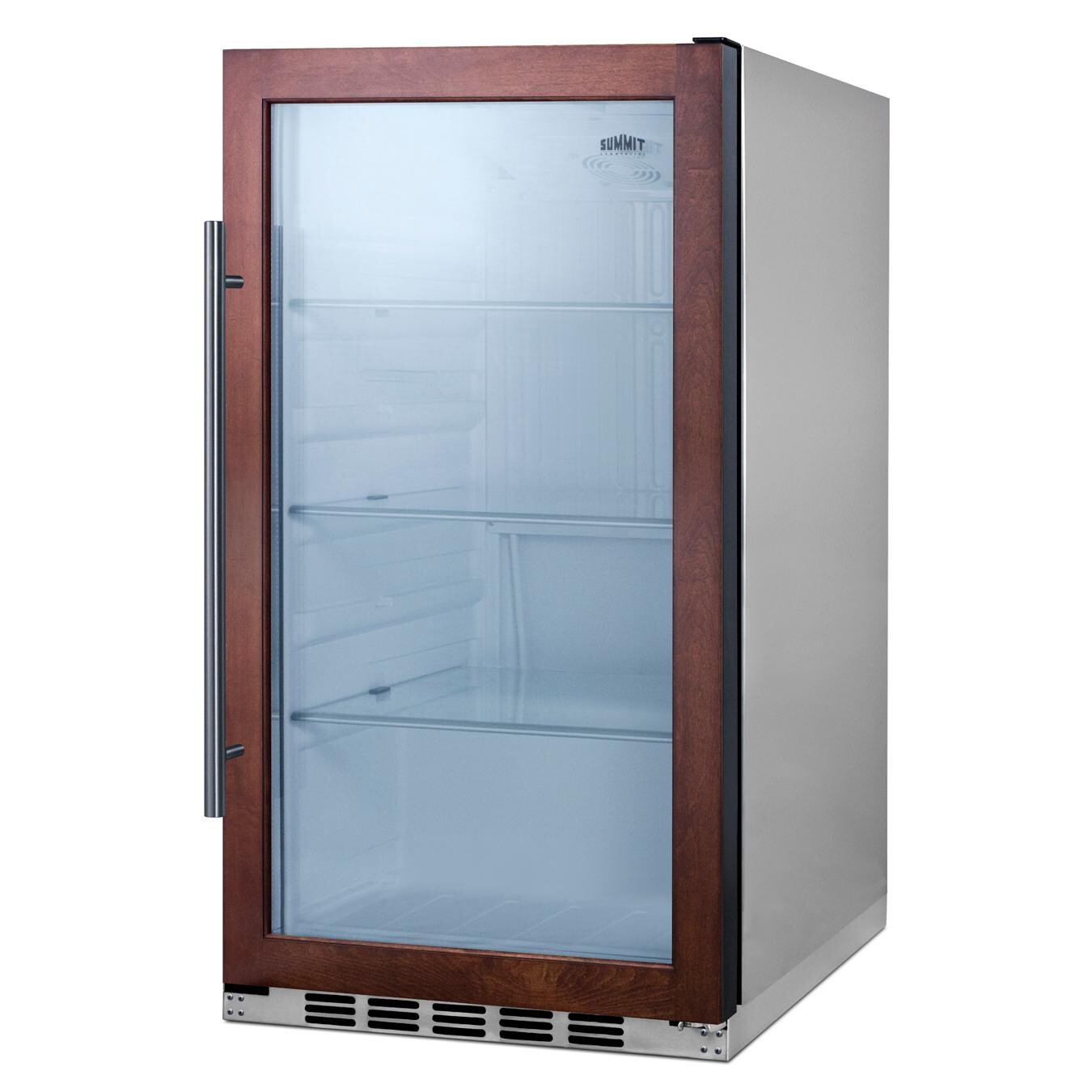 Summit SPR489OSCSSPNR Commercial 19-Inch 3.1 Cu. Ft. Shallow Depth Outdoor Rated Beverage Cooler - Angled thumbnail