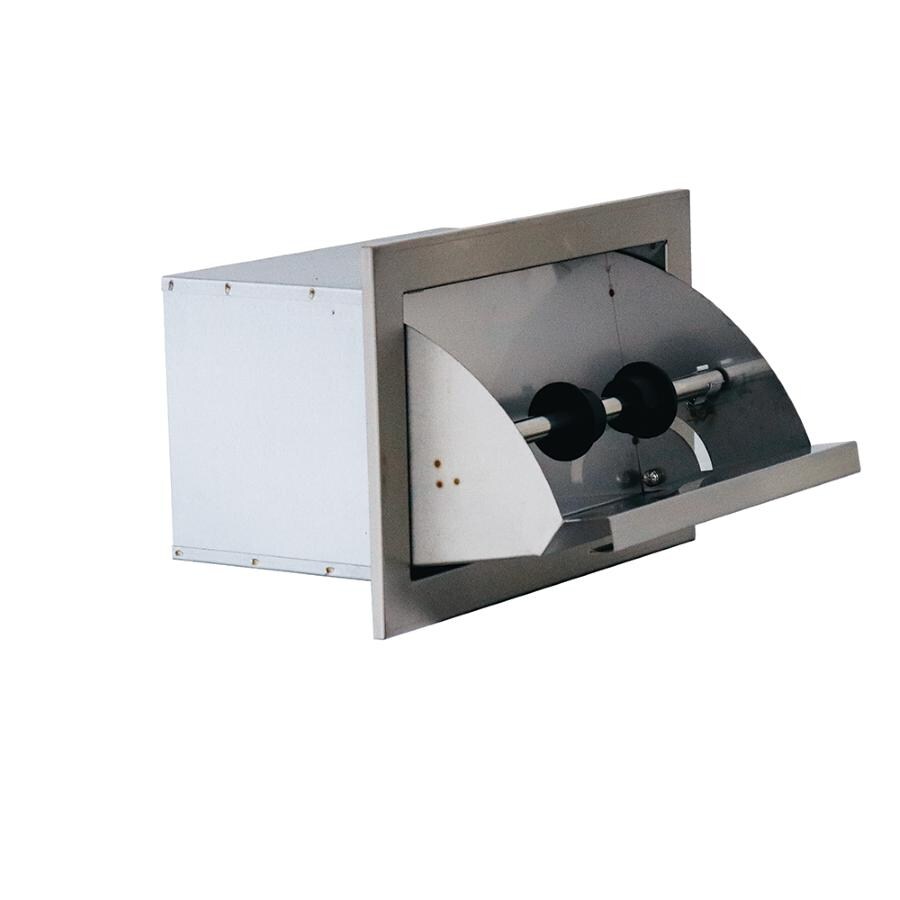 RCS VTH1 Valiant Stainless Steel Paper Towel Holder - Side View Open Empty thumbnail