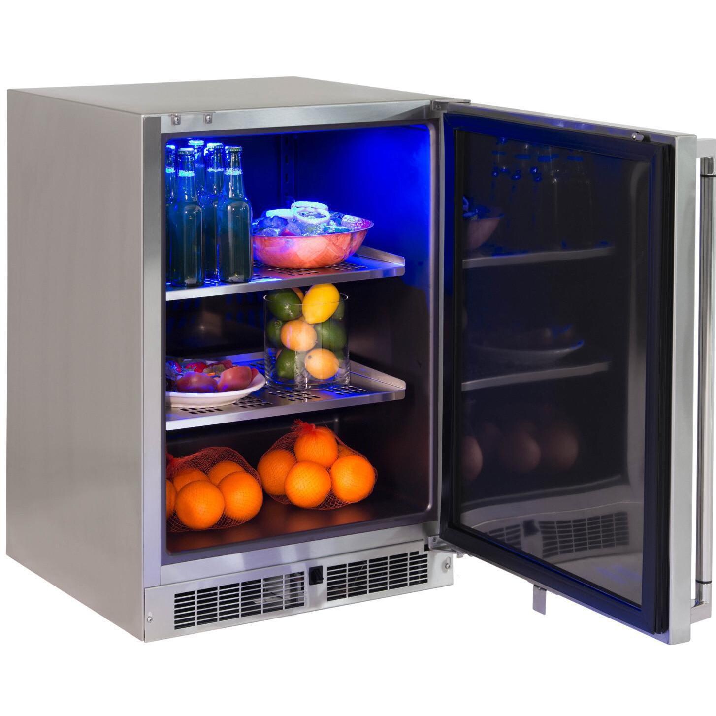 Lynx 24-Inch 5.3 Cu. Ft. Right Hinge Outdoor Rated Compact Refrigerator - LM24REFR thumbnail