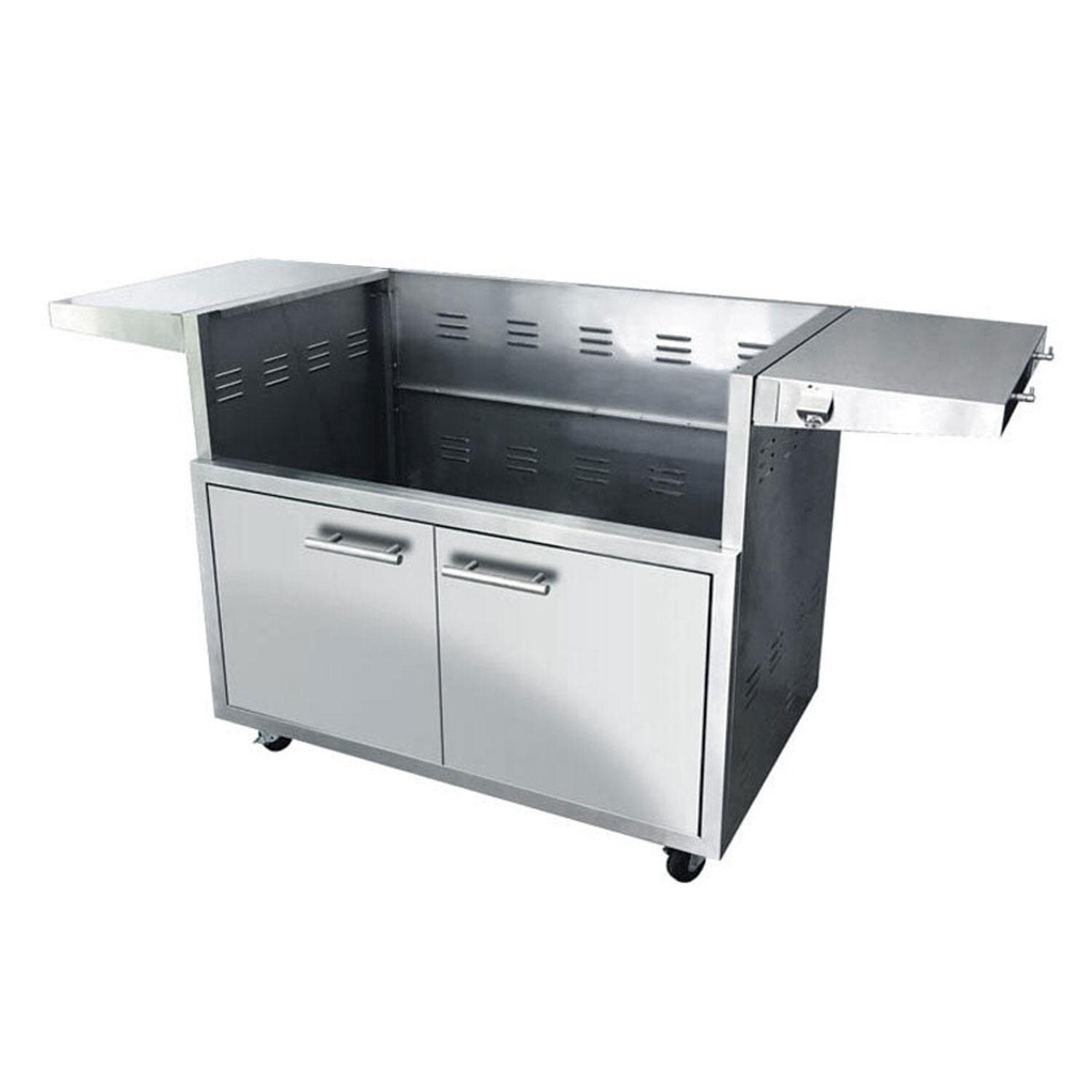 XO Appliance Pro-Grade 30-in 2 Burner Natural Gas Grill w/ Rotisserie Burner - Cart - White Background thumbnail