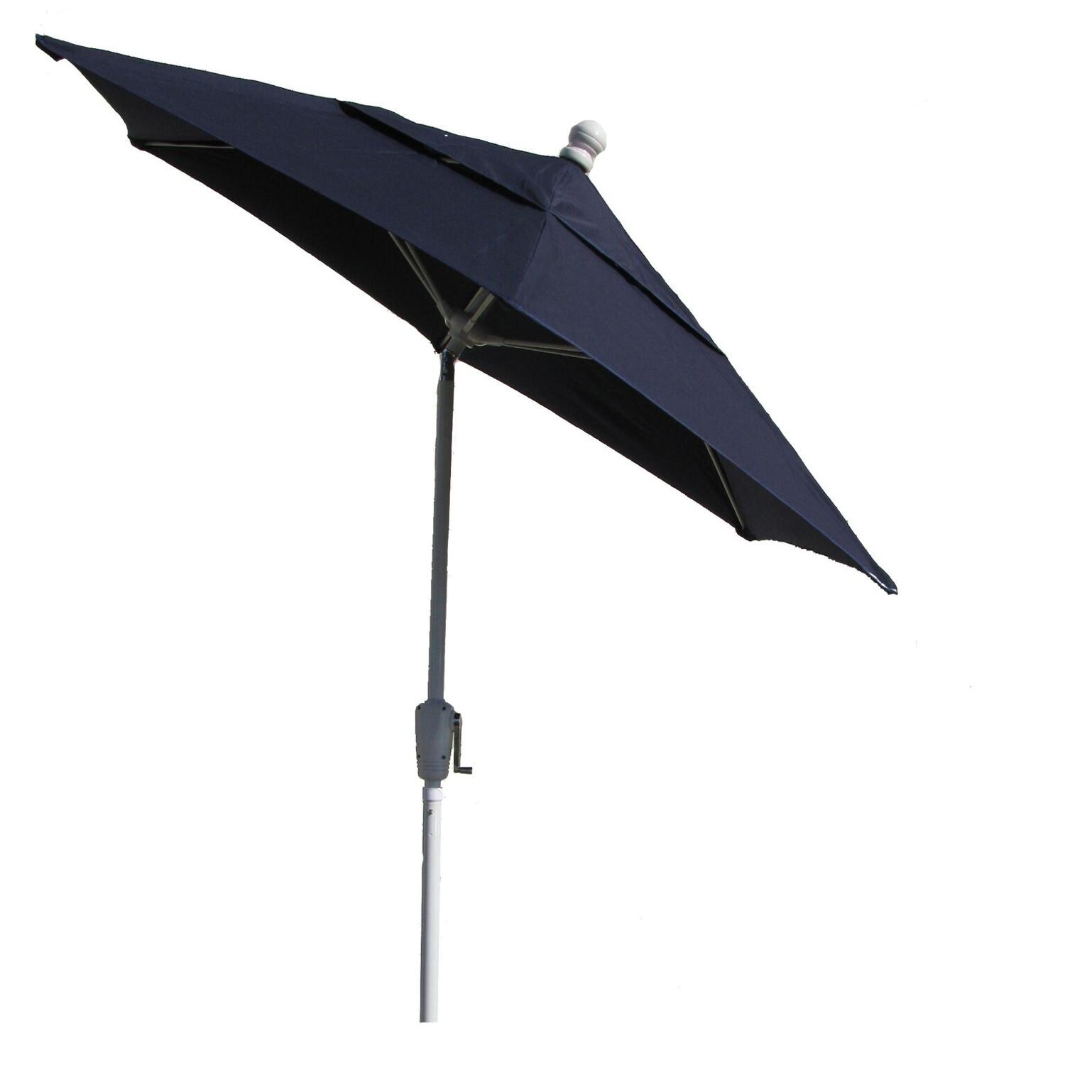 FiberBuilt 9 Ft. Aluminum Market Patio Umbrella W/ Crank Lift & Tilt