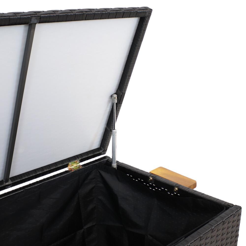 Ultimate Patio Indoor/Outdoor Resin Rattan Deck Box - Open Detail thumbnail