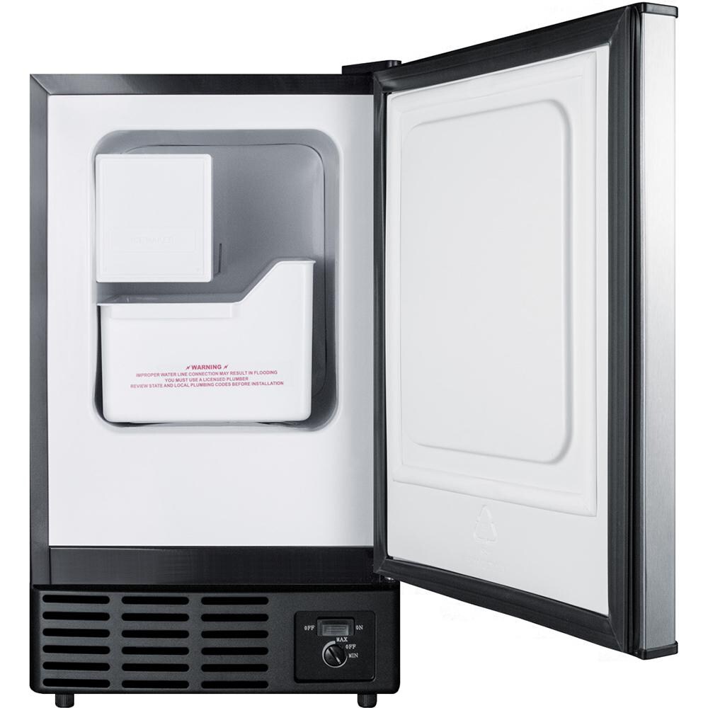 Summit 12 Lb. 15-Inch Ice Maker - Open View thumbnail