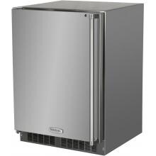 Marvel 24-Inch Left Hinge Outdoor Rated Compact Refrigerator With Freezer - MO24RFS2LS image
