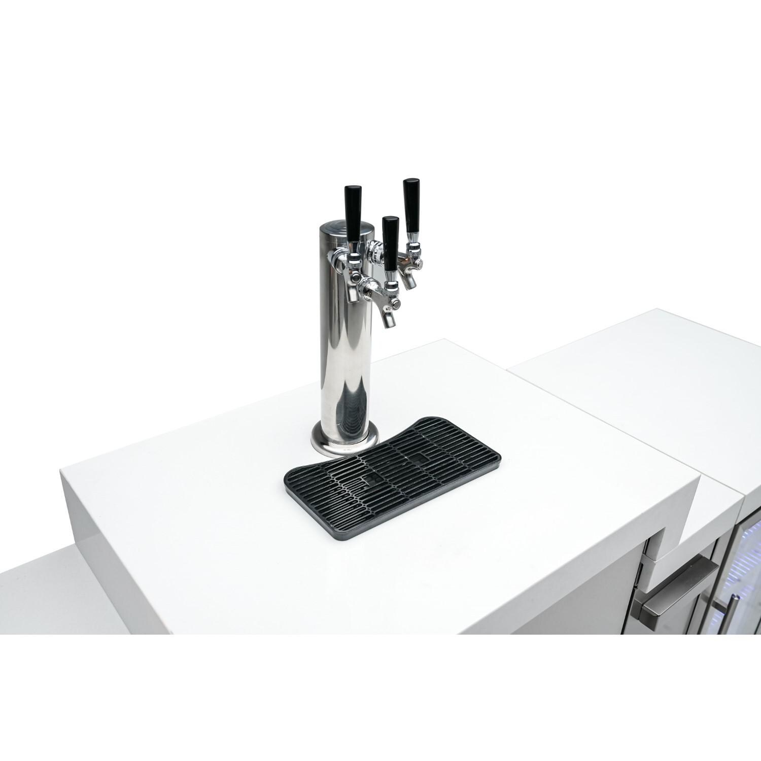 Mont Alpi - MA-KEG - Outdoor Rated Triple Tap Kegerator Cabinet Module - From Above thumbnail