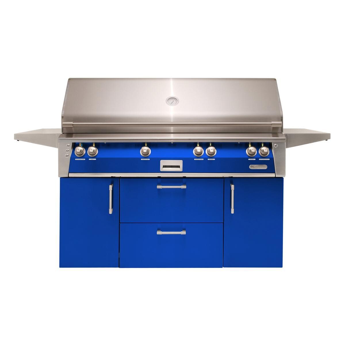 Alfresco Grills ALXE-56BFGC-LP-S5002 Alfresco ALXE 56-Inch Freestanding Propane All Grill With Sear Zone And Rotisserie in Ultramarine Blue thumbnail