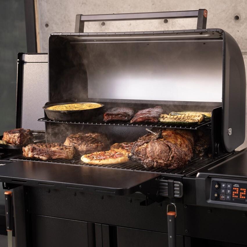 Traeger Woodridge Elite Bundle - Grill - Food on Grill - Lifestyle thumbnail