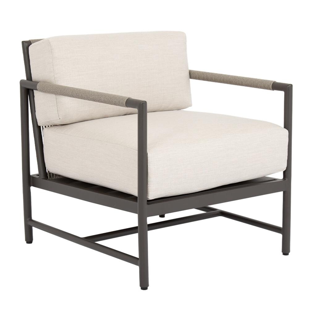 Pietra Woven Rope Club Chair in Graphite/Echo Ash by Sunset West