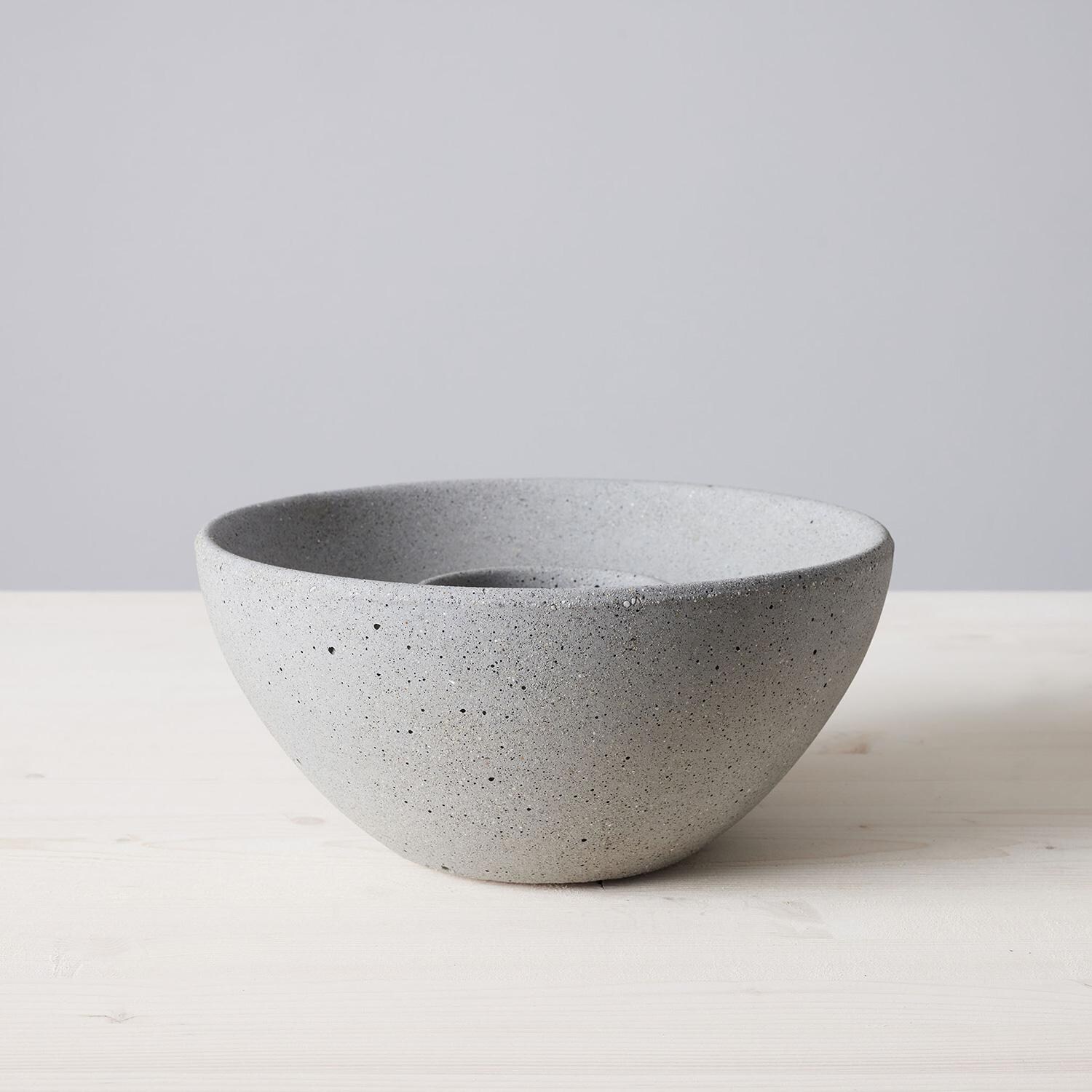 TerraFlame Basin Table Top Fire Bowl - Pewter - Bowl Display thumbnail