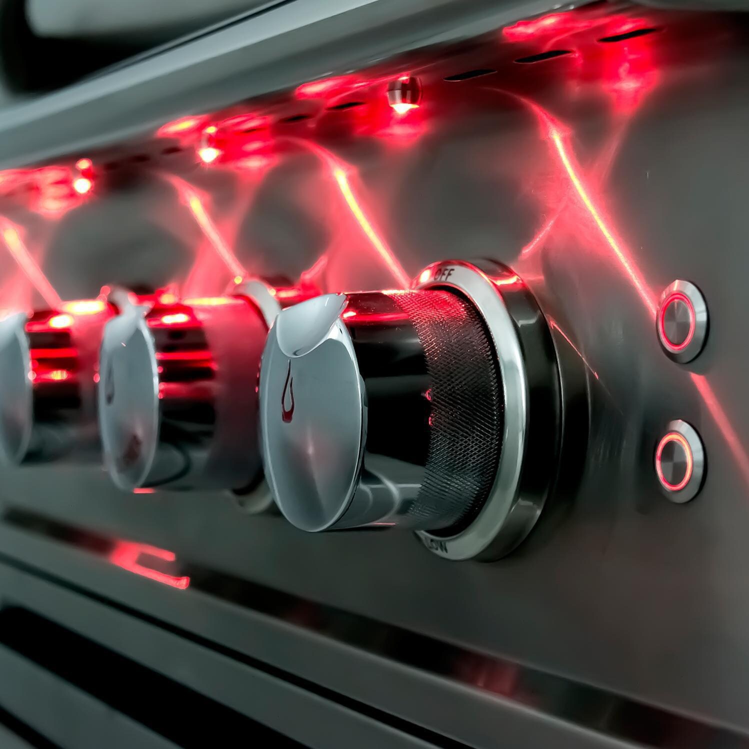 Blaze Professional Red LED Illuminated Knobs thumbnail