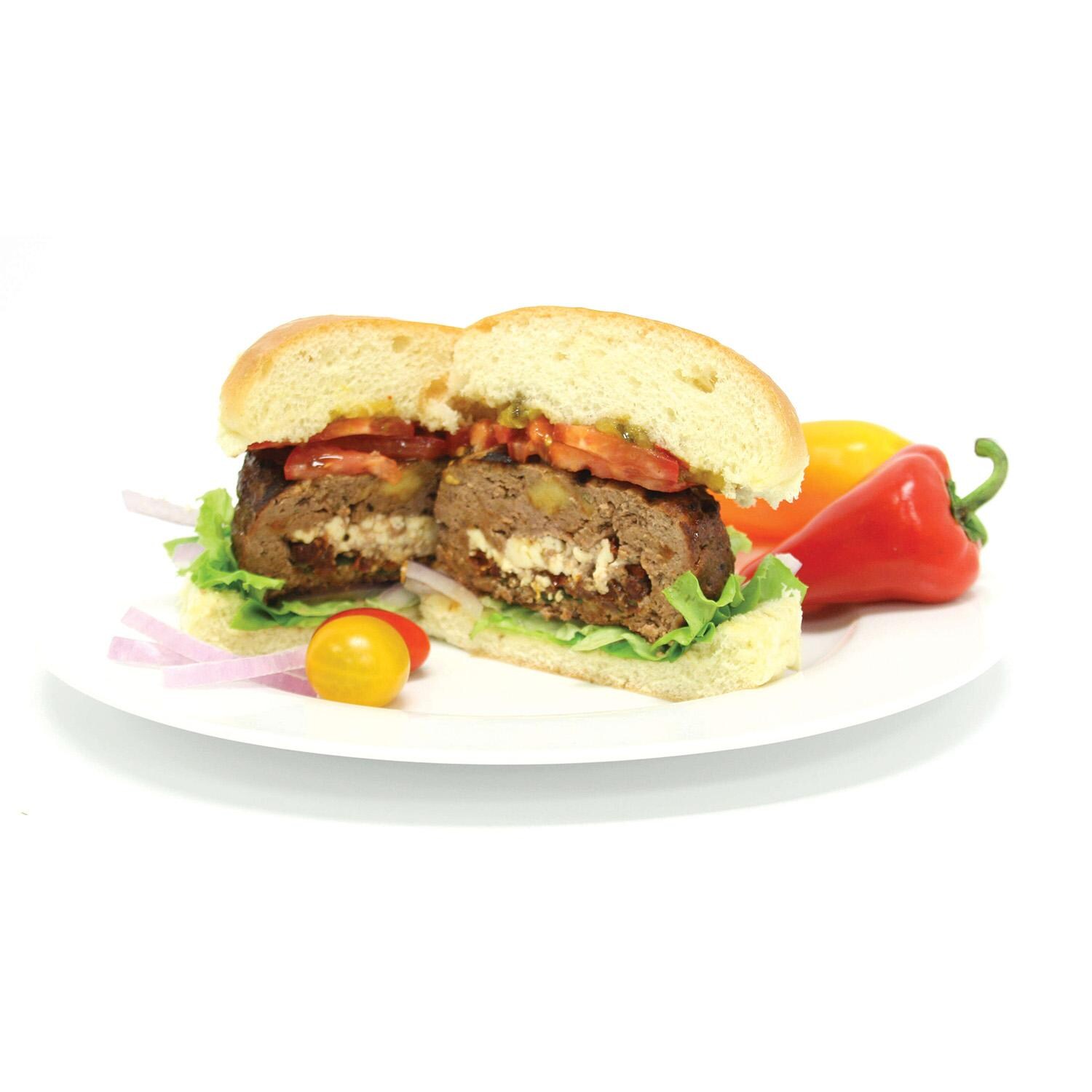 GrillPro Stuffed Burger Press - 24795 - Stuffed Burger - White Background thumbnail