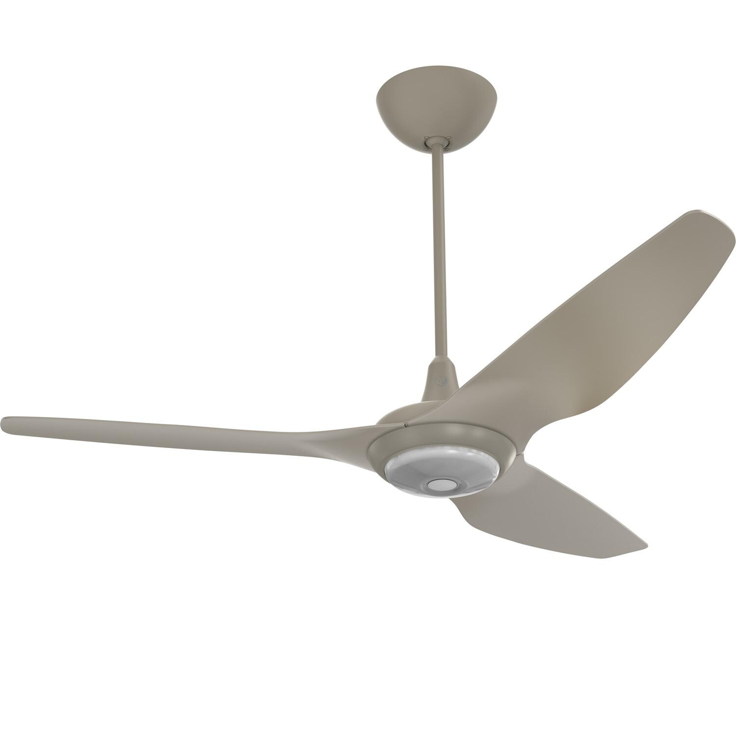 Big Ass Fans 60-Inch Haiku Ceiling Fan Universal Mount W/20-Inch Downrod & Downlight in Satin Nickel - MK-HK4-052506A470F470G10I20S2
