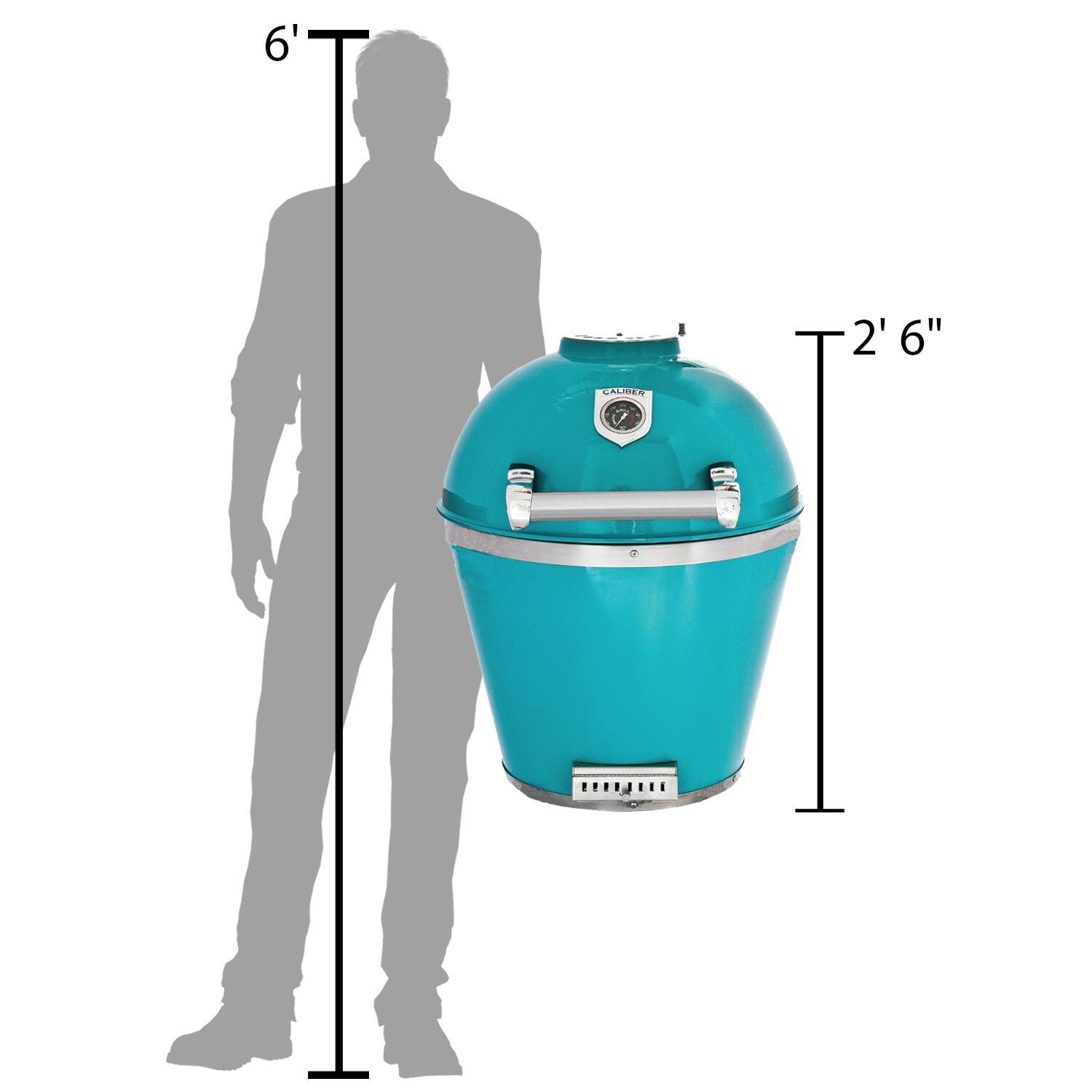 Caliber CTP22-TQ | Pro Stainless Steel Kamado Grill - Scale for Size thumbnail