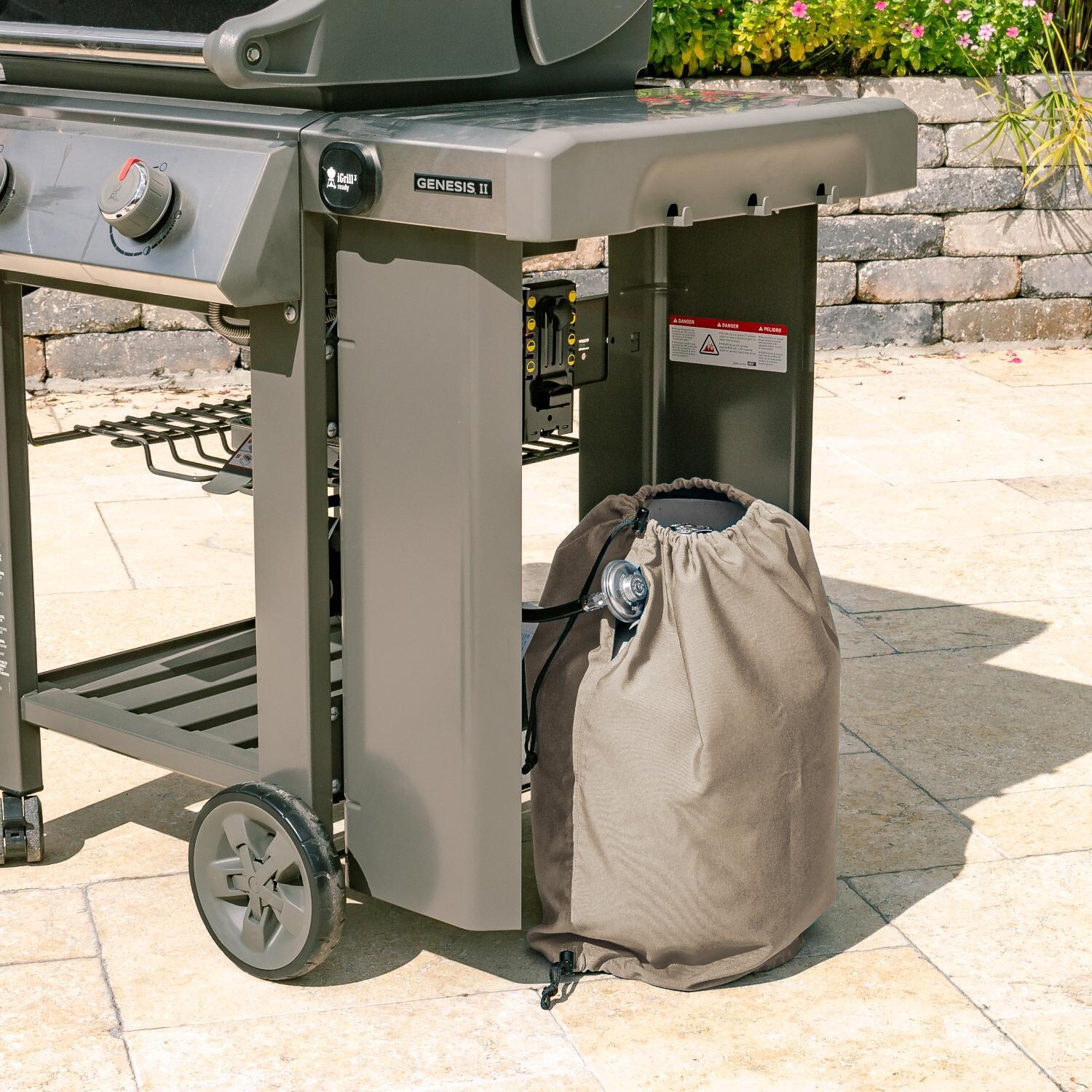 Signature Series Propane Tank Cover by BBQGuys - Lifestyle thumbnail