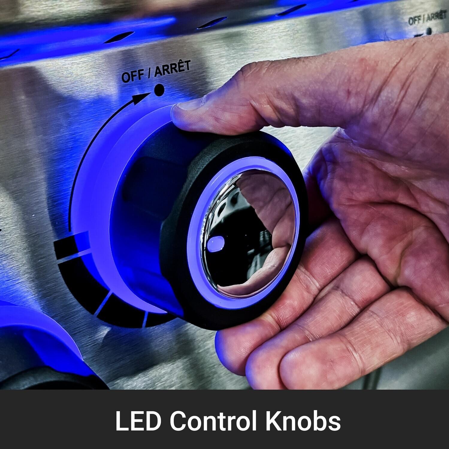 Broil King 956944 Regal S490 PRO IR 25-Inch Propane Grill - LED Control Knobs - Detail thumbnail