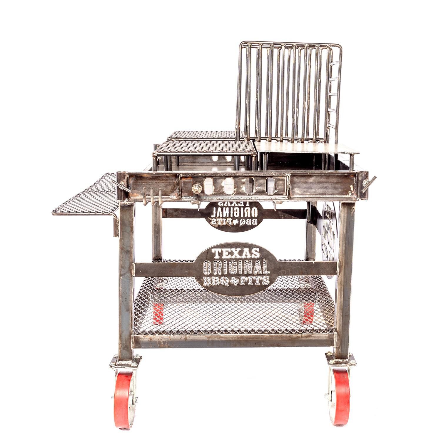 Texas Original Pits LFT-48 Laredo Basic Live Fire Table - Side View thumbnail