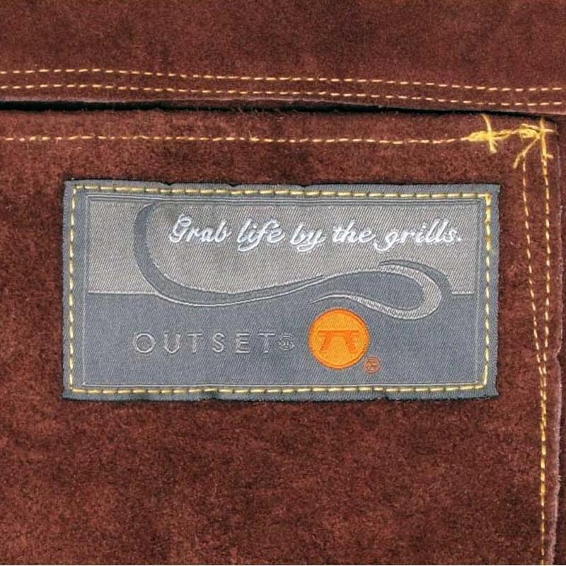 Outset F240 Leather BBQ Apron - Logo - Detail thumbnail