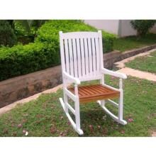 International Caravan Tessa Wood Patio Rocker - White/Oak image