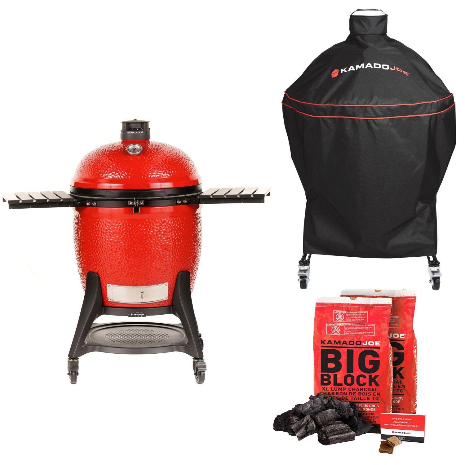 Kamado Joe Big Joe III 24-in Ceramic Kamado Grill Bundle - Display - White Background thumbnail