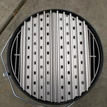 GrillGrate Hard Anodized Aluminum 2-Panel Grill Surface Set For 14.5-Inch Kettle Charcoal Grills With Grate Tool