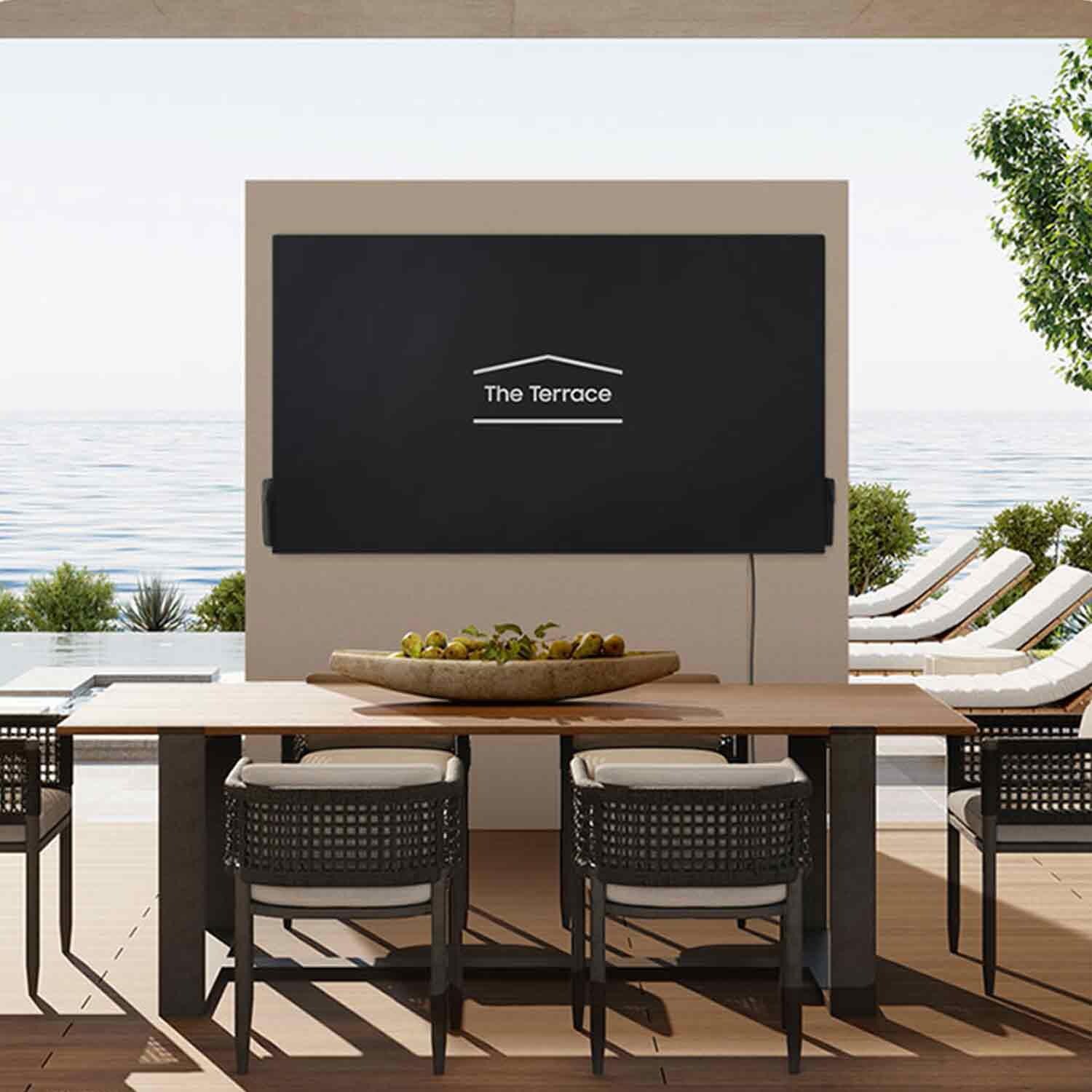 Samsung VG-SDCC65G/ZA 65-in Class The Terrace Outdoor Dust Cover - In Use - Lifestyle thumbnail