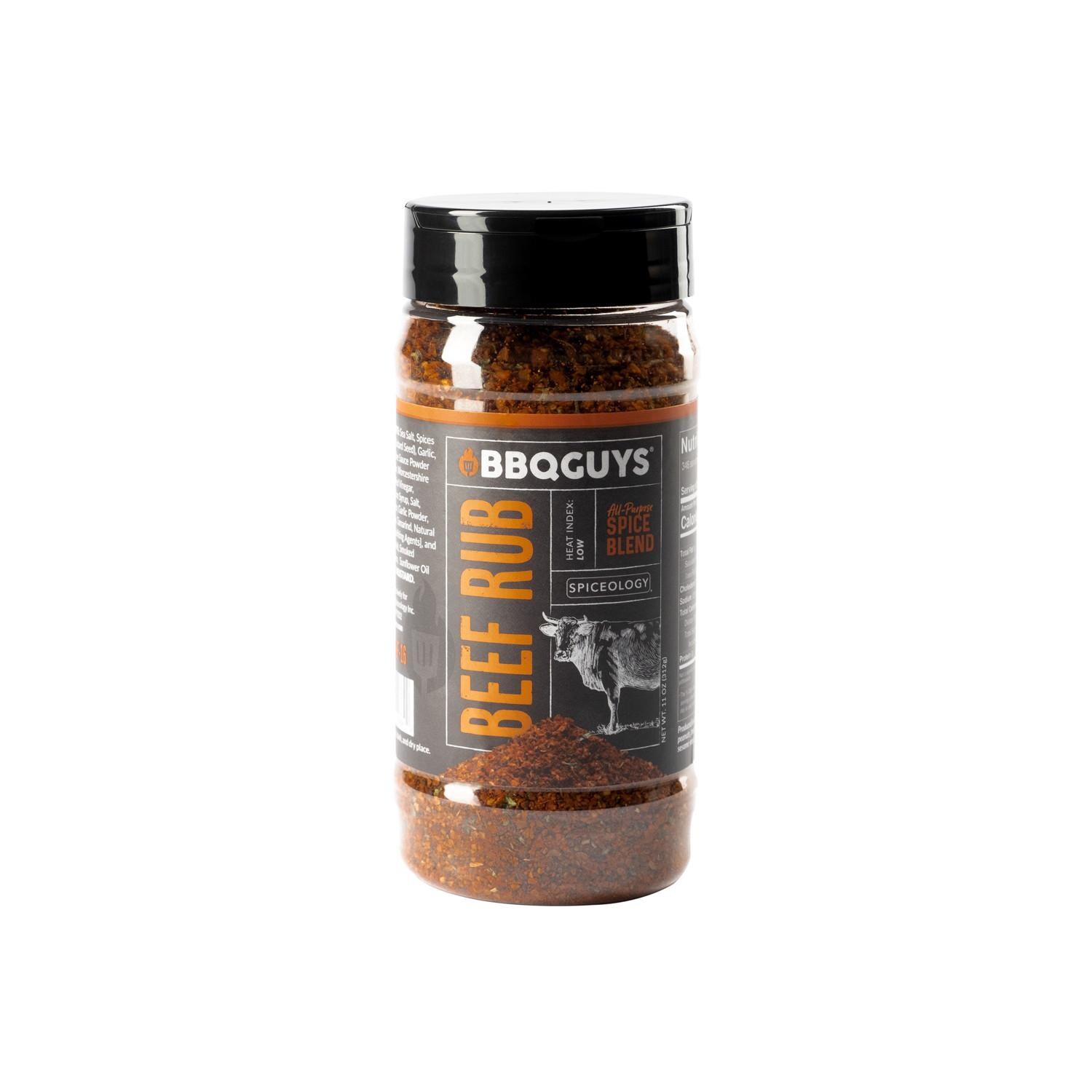 BBQGuys Signature x Spiceology BBQ-RB-BF-16 Beef Rub - 11 Oz. thumbnail