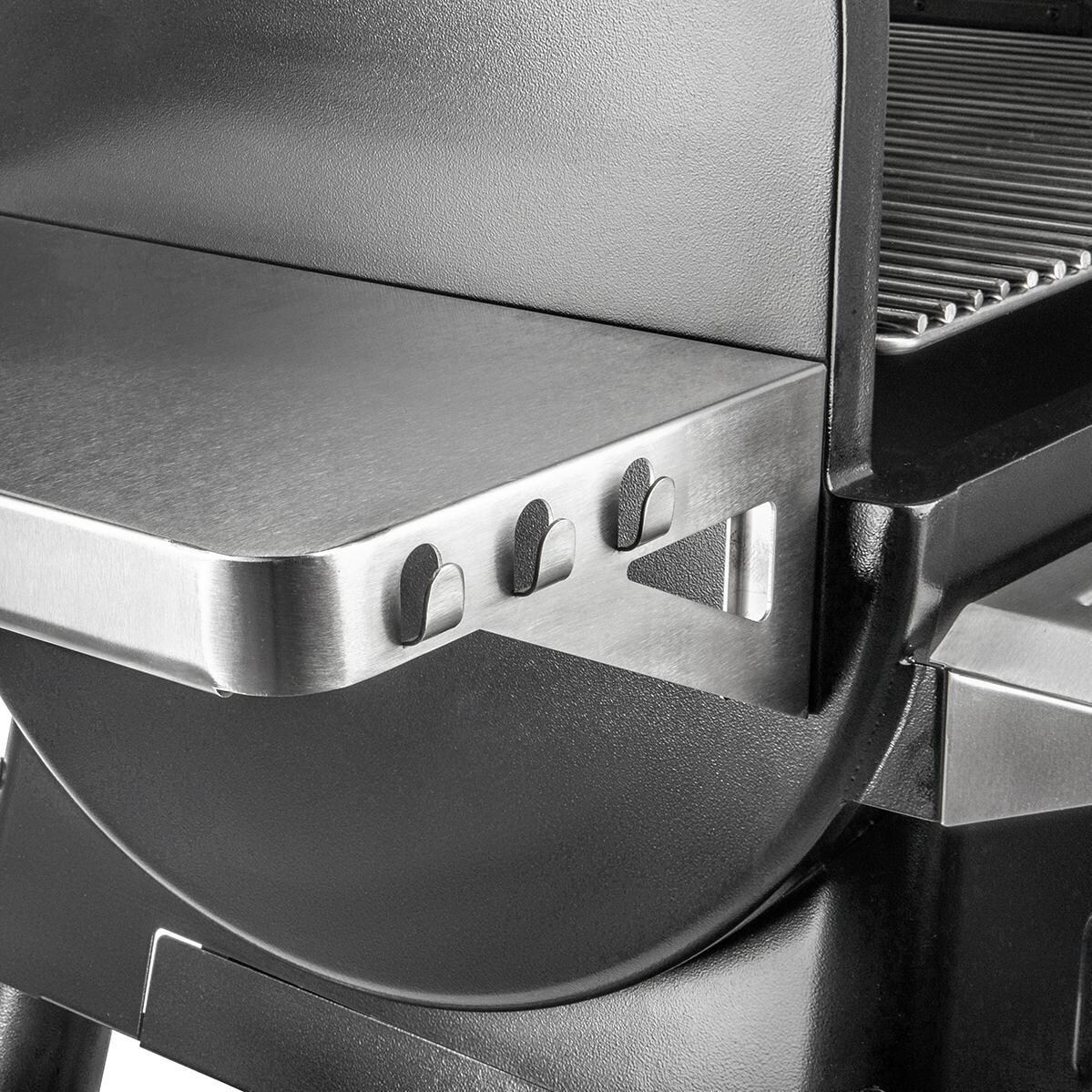 Traeger Timberline 850 - Stainless Steel Side Shelf With Hooks thumbnail