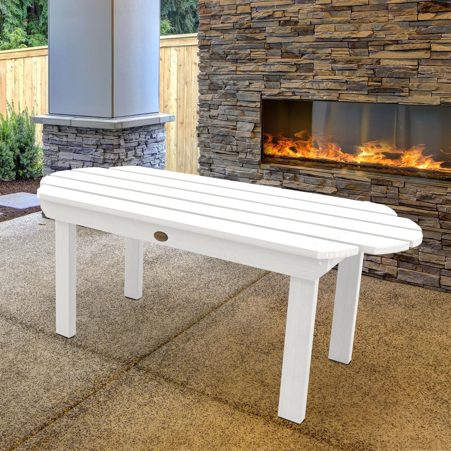 Lakeview Paradise Key Coffee Table - White - Side View thumbnail
