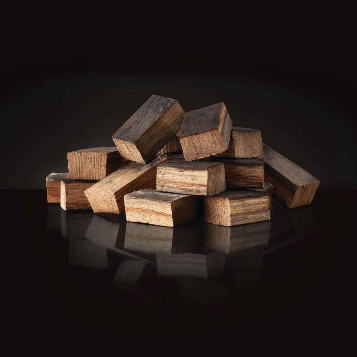 Napoleon  67029 Whiskey Barrel Chunks - Stacked Up - White Background thumbnail