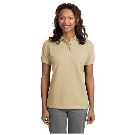 Port Authority - Ladies Pique Knit Sport Shirt XXL - Stone