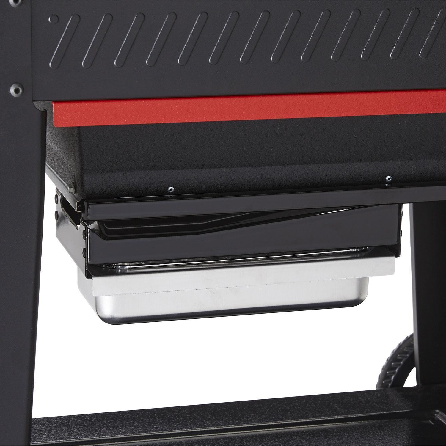 Weber 1500120 Searwood 600 Porcelain Coated Steel Pellet Grill - Grease & Drip Tray - White Background thumbnail