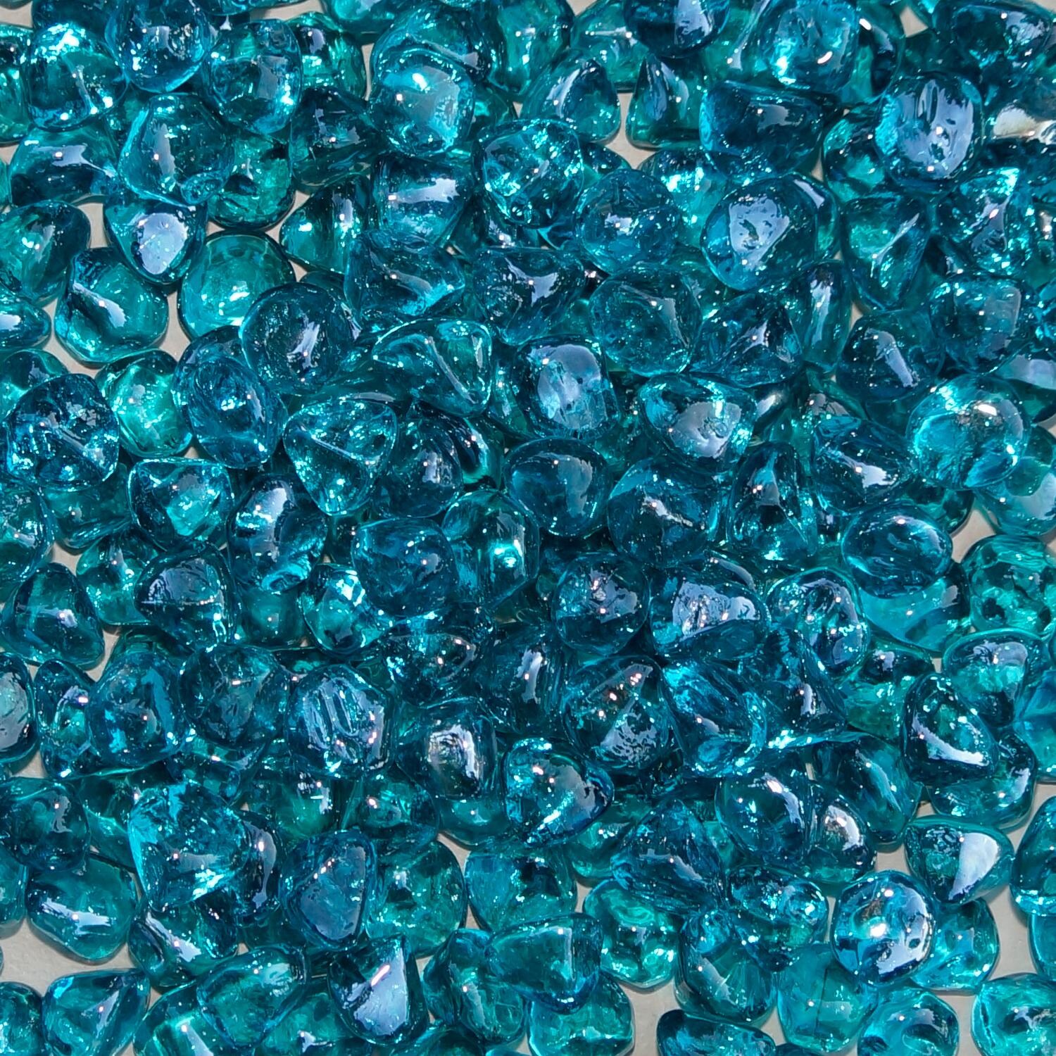 Ocean Blue Fire Glass