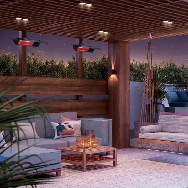 dimplex umbrella patio heater DIR Wall/Ceiling Infrared - 1800W - Black, 240V This heater will also save you space with wall or ceiling mounting available Dimplex DIR Series Outdoor/Indoor Infrared