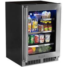 Marvel Professional 24-Inch Right Hinge Beverage Center With Drawer - Stainless Steel - MP24BRG4RS image