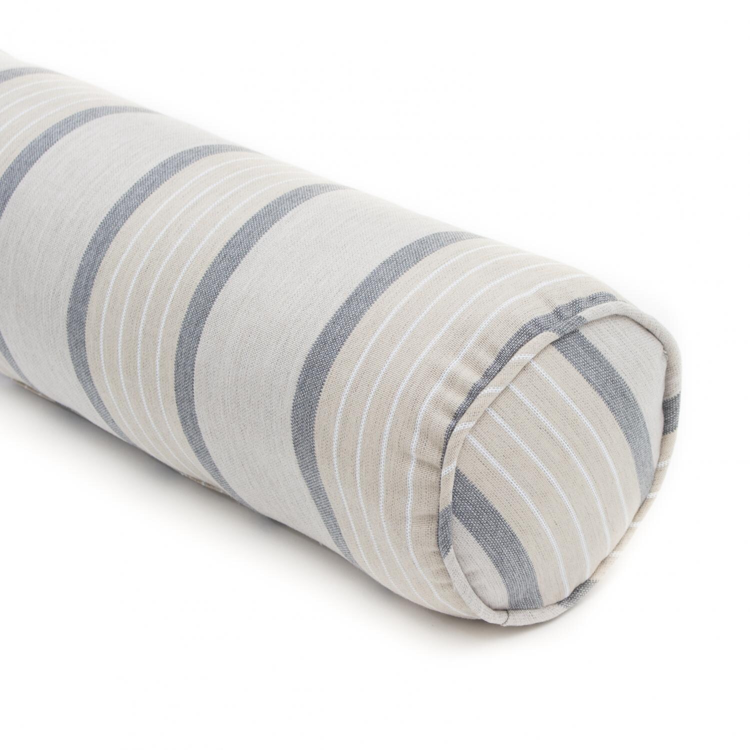 Sunbrella Cove Pebble Outdoor Bolster Pillow W/ Piping By Lakeview