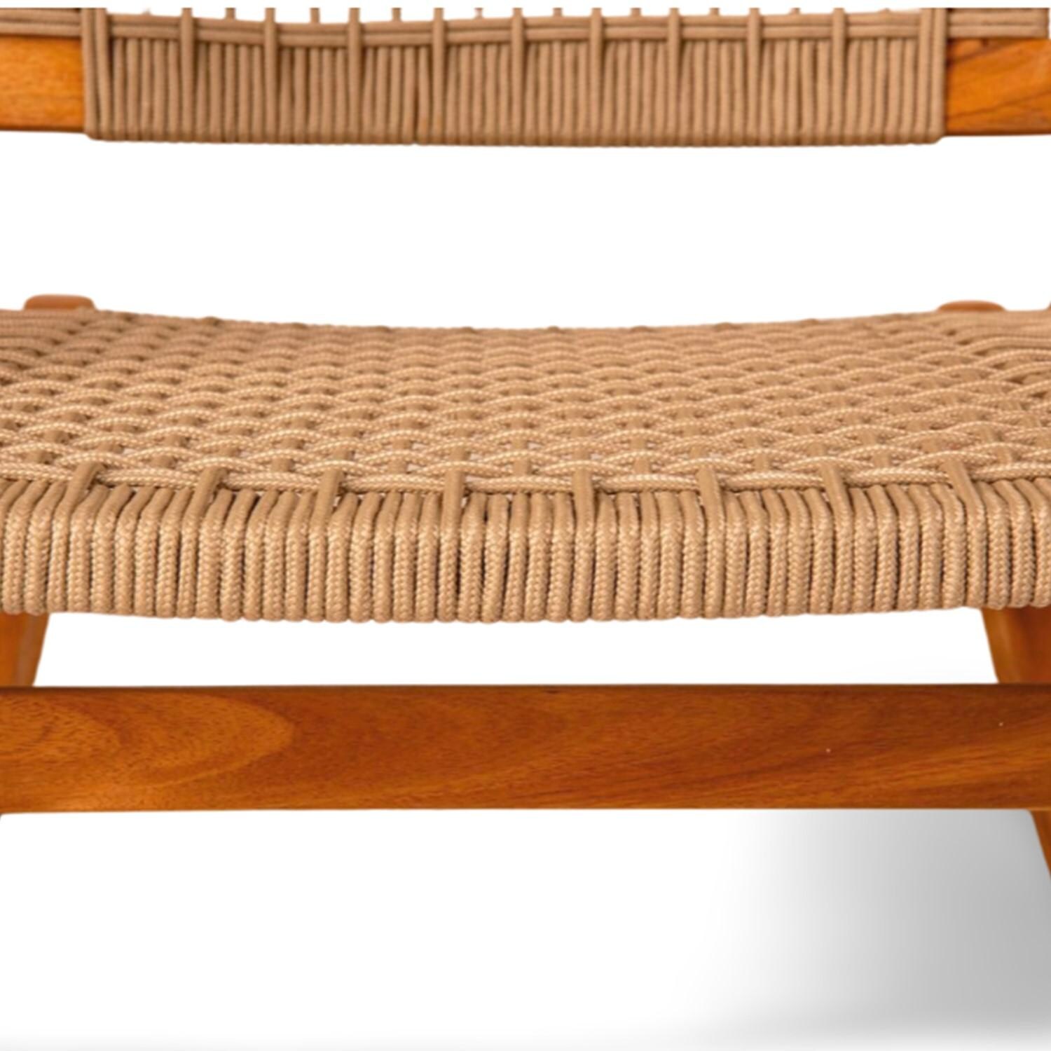 Crewview Outdoor Rocking Chair with Beverage Holder by Ultimate Patio - Seat - Detail thumbnail