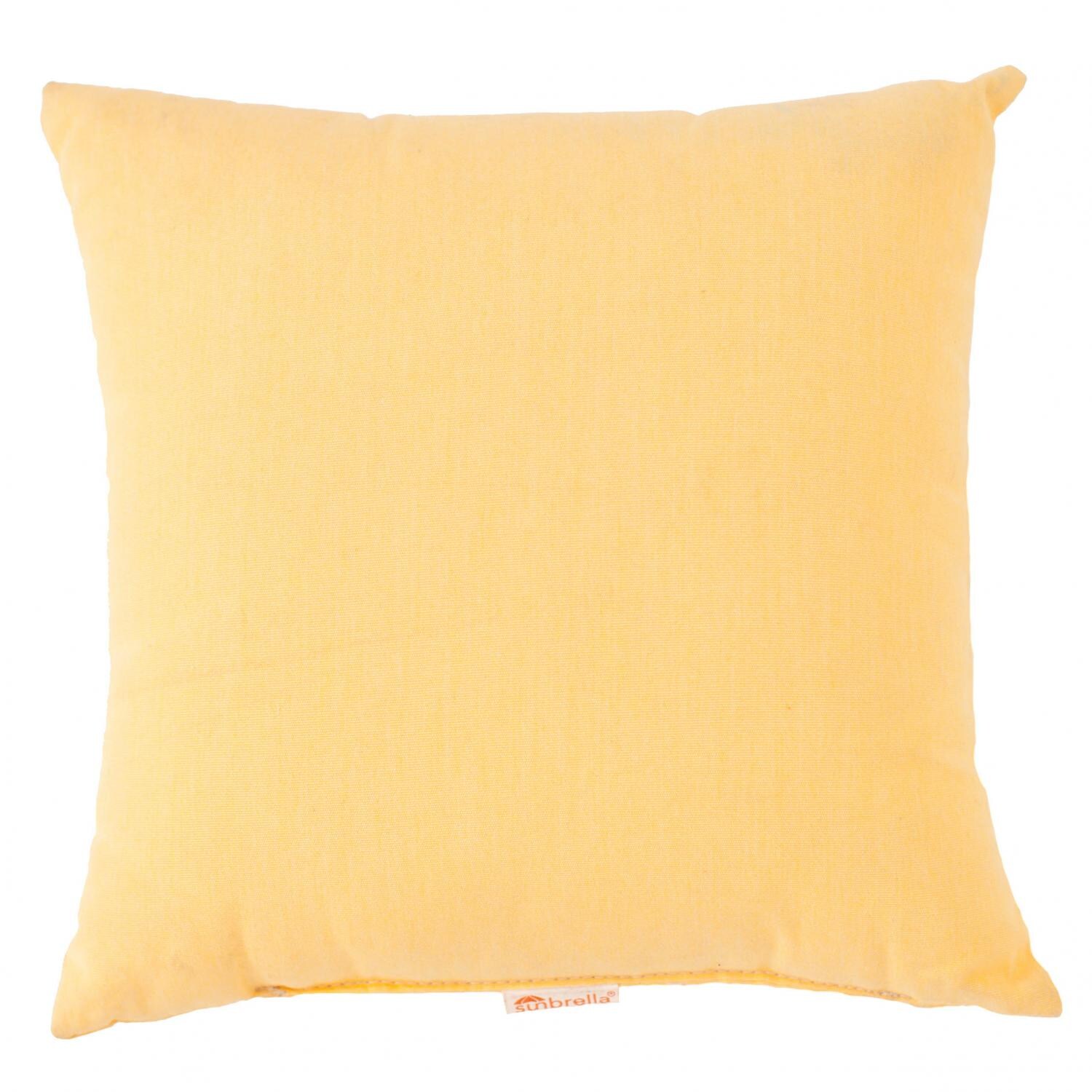 Sunbrella Canvas Buttercup Throw Pillow By BBQGuys Signature - 14 X 14