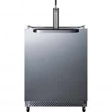 Summit Commercial 24-Inch 6.04 Cu. Ft. Outdoor Rated Single Tap Beer Dispenser / Kegerator - SBC695OS image