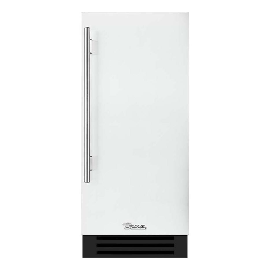 True TUR-15-R-OP-C~DSK-030-H04 15 Inch 3.14 Cu. Ft. Right Hinge Outdoor Refigerator - Matte White w/ Stainless Steel Handles - White Background thumbnail